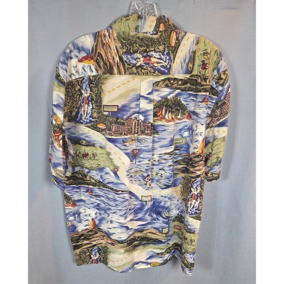 Hilo Hattie Hawaiian Shirt L KIlauea Kailua North Shore Surfer‎ Golf Grand Hotel - Picture 2 of 5